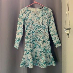 Long sleeved a-line dress